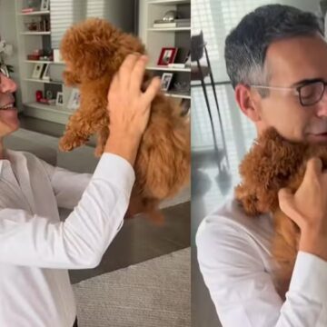 Cesar Tralli encanta ao apresentar nova integrante da família: “Que coisa maravilhosa”