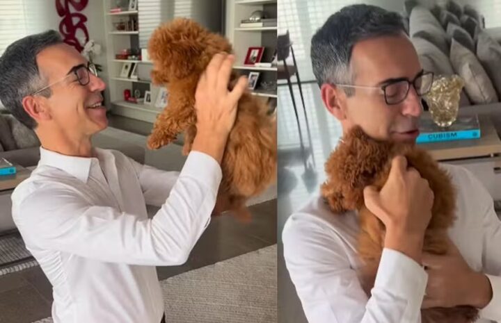 Cesar Tralli encanta ao apresentar nova integrante da família: “Que coisa maravilhosa”