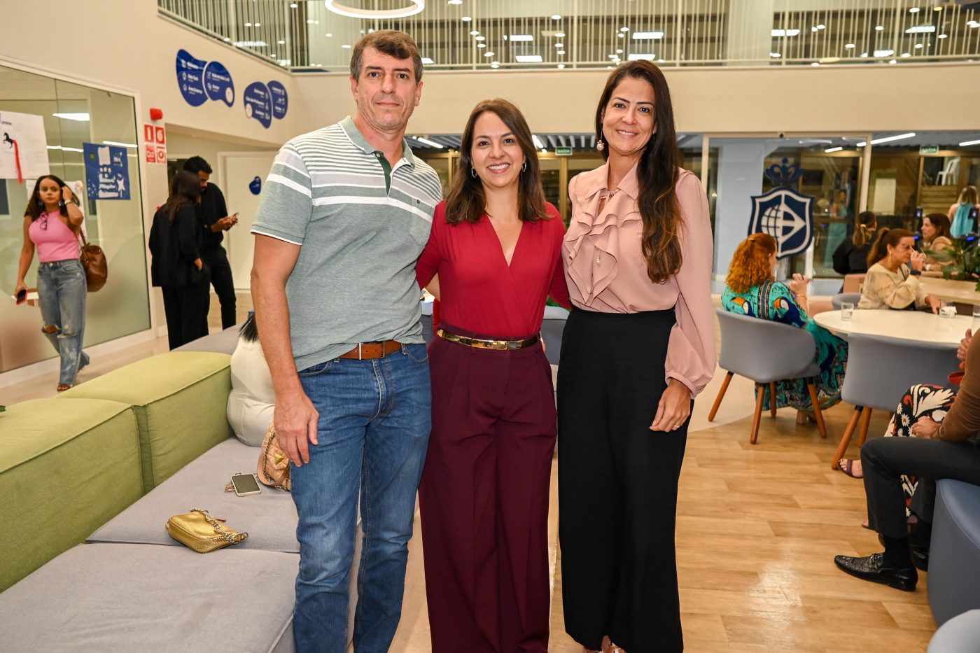 Marcelo Esteves, Joana Esteves e Lorena Araújo