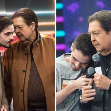 Filho de Faustão, João Silva celebra Dia da Televisão com fotos ao lado do pai