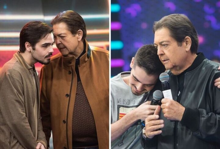 Filho de Faustão, João Silva celebra Dia da Televisão com fotos ao lado do pai