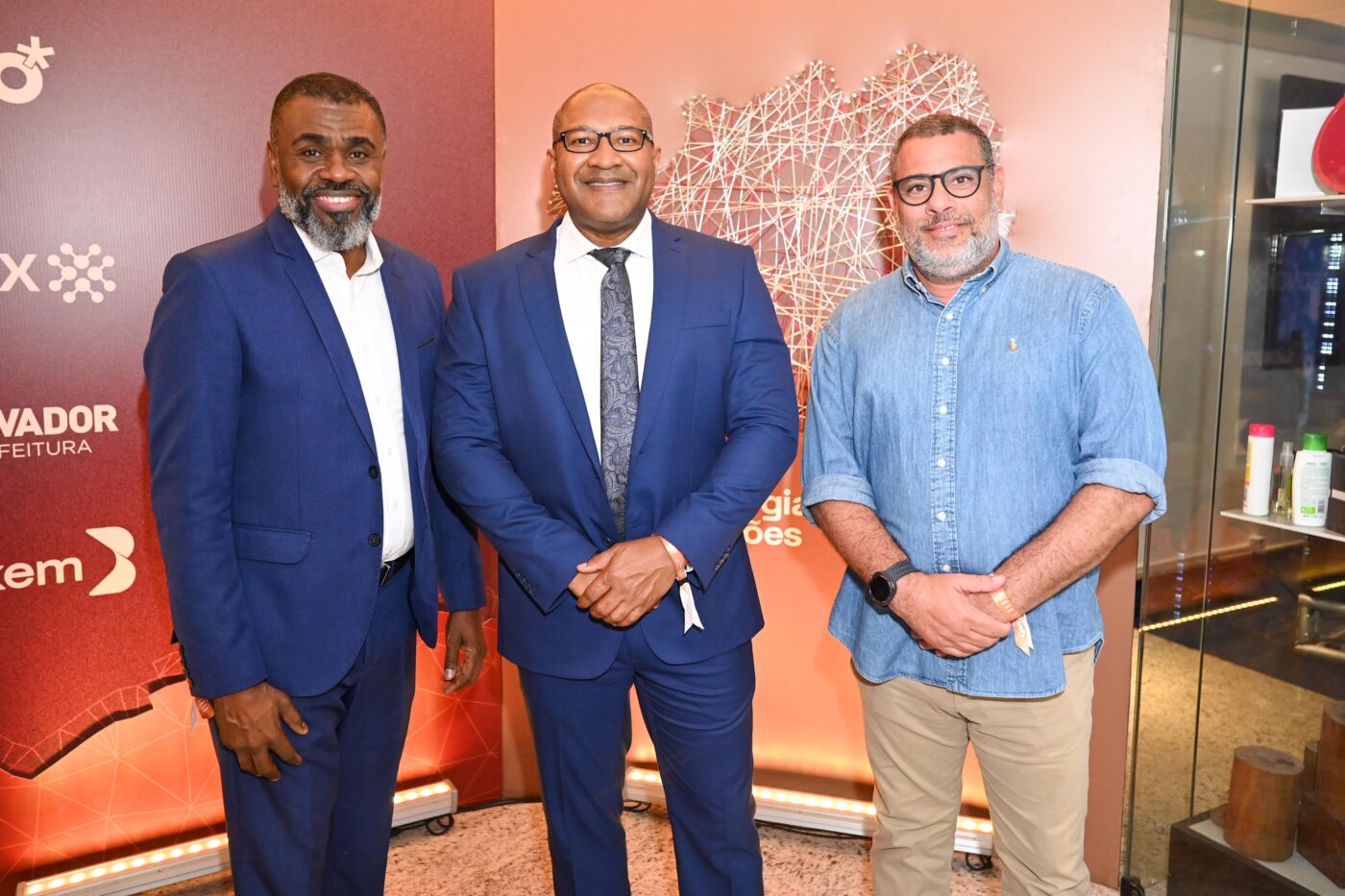 Carlos Sampaio, Ailton Ferreira e Marcos Moreira