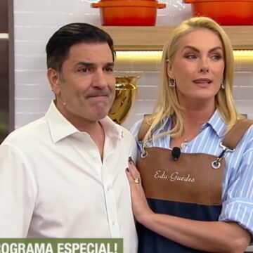 Edu Guedes chora ao vivo após retornar à TV ao lado de Ana Hickmann
