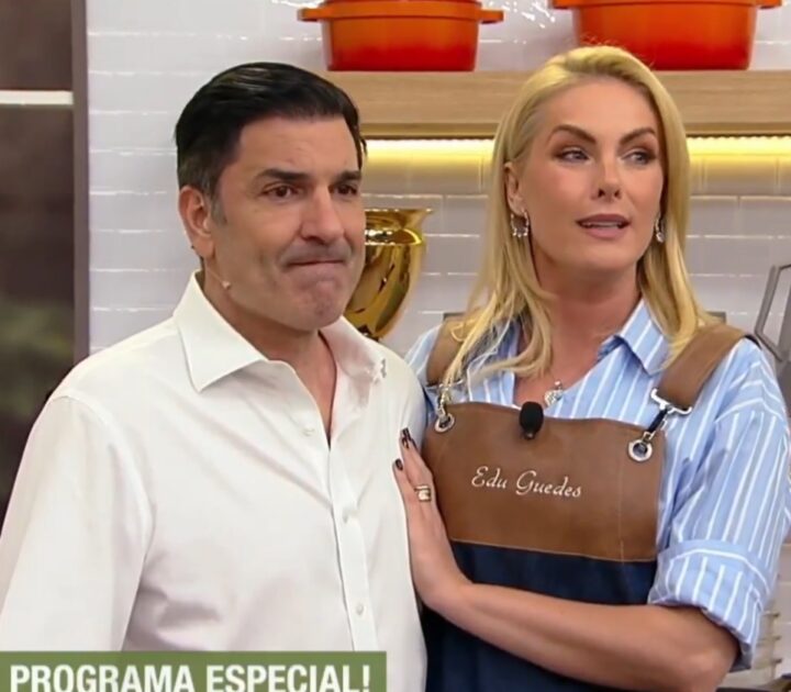 Edu Guedes chora ao vivo após retornar à TV ao lado de Ana Hickmann