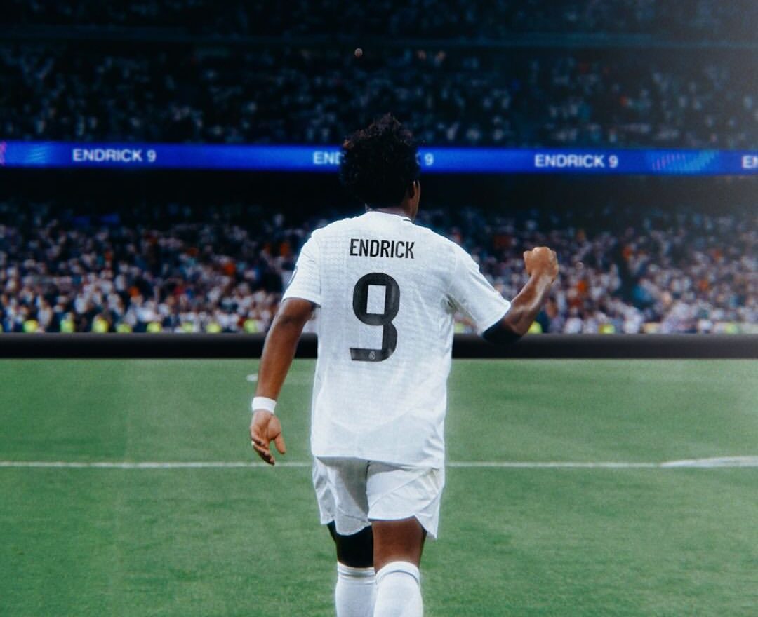 Endrick substitui Mbappé e será o camisa 9 do Real Madrid