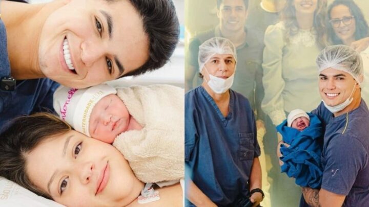 Maria Cavalcante, filha de Tom Cavalcante, dá à luz sua primeira filha, Antonella