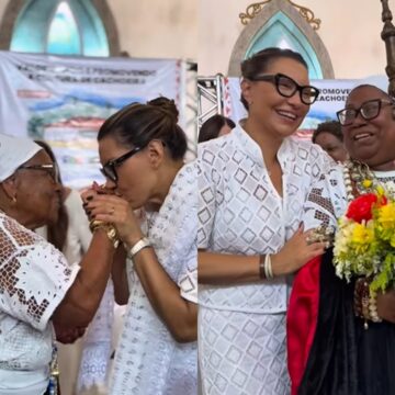 Em Cachoeira, Janja participa da Festa da Boa Morte: ‘Que benção’
