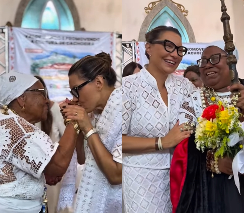 Em Cachoeira, Janja participa da Festa da Boa Morte: ‘Que benção’