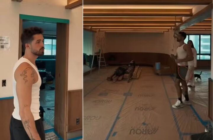 Quase pronto! João Guilherme mostra apartamento que comprou em São Paulo