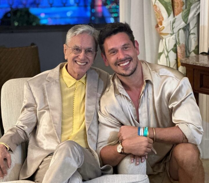 João Vicente de Castro posta homenagem especial para Caetano Veloso, seu padrinho: ‘Resistência eterna’