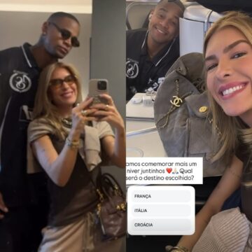 Lore Improta e Leo Santana viajam sem Liz para férias românticas na Europa