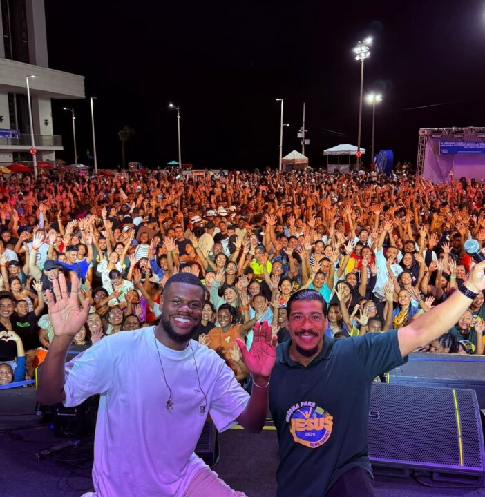 Marcha para Jesus reúne centenas de pessoas em Salvador para curtir pagodão gospel e mais; veja vídeo