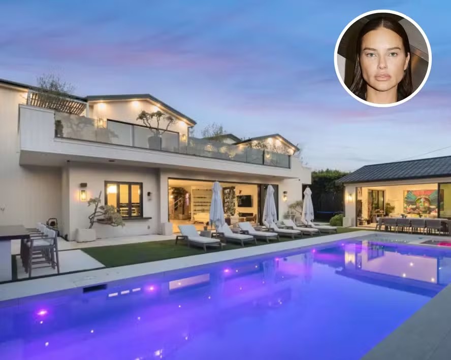 Modelo baiana Adriana Lima coloca mansão à venda por R$ 86 milhões em Los Angeles