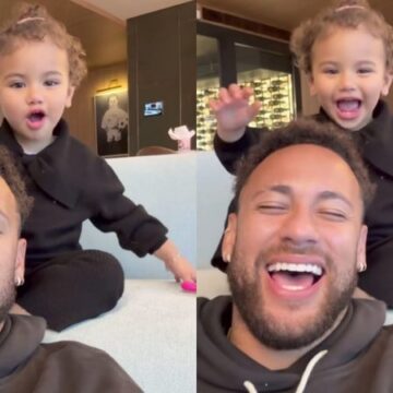 Filha de Neymar, Mavie diverte público ao dizer que pai tem piolho