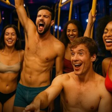 Só entra pelado! Balada naturista em ônibus promete agitar noite paulistana; conheça a “Nu Busão”
