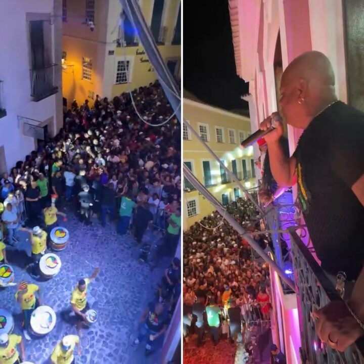 Lotado e fora do verão: Olodum atrai multidão com show especial no Pelourinho