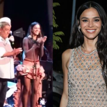 Zeca Pagodinho e Xuxa comandam ‘Parabéns’ em festa de Bruna Marquezine; veja vídeo