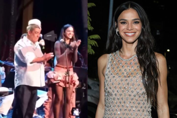 Zeca Pagodinho e Xuxa comandam ‘Parabéns’ em festa de Bruna Marquezine; veja vídeo