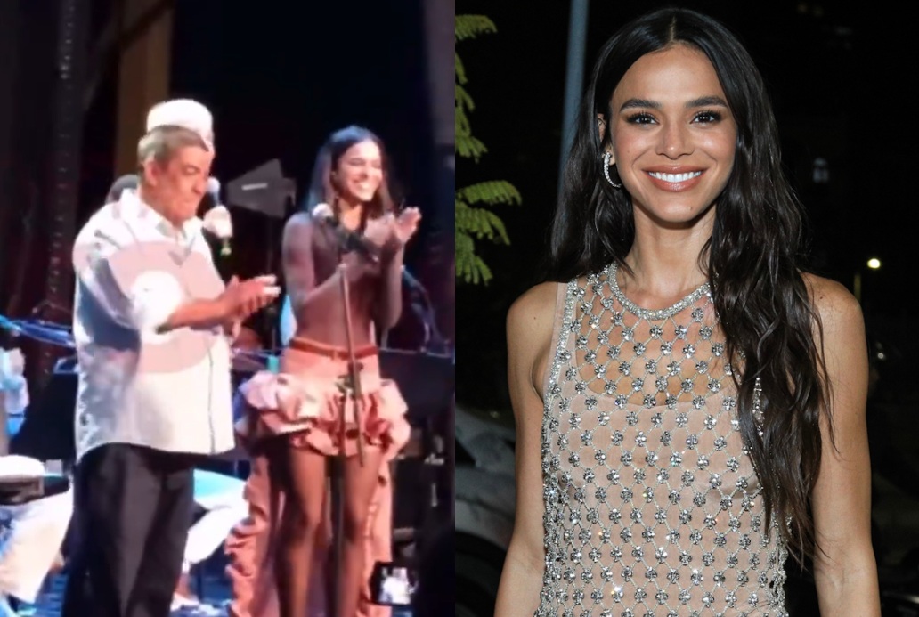 Zeca Pagodinho e Xuxa comandam ‘Parabéns’ em festa de Bruna Marquezine; veja vídeo