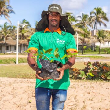 Salvador ultrapassa 12,5 mil mudas plantadas com ação na Praia do Flamengo