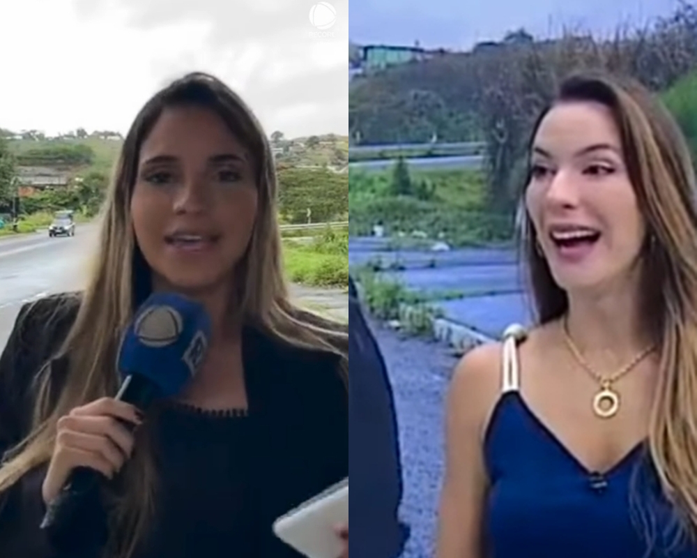 VÍDEO: Repórter da Record Bahia entra em trabalho de parto ao vivo