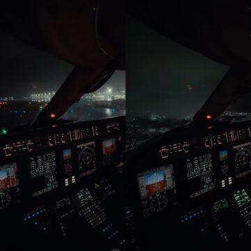 Piloto de avião grava pouso noturno em Salvador e vídeo viraliza; assista