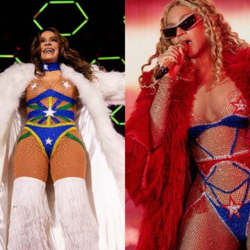 Vocalista do Calcinha Preta viraliza ao usar look inspirado em Beyoncé para gravação de DVD