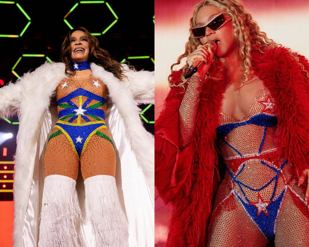 Vocalista do Calcinha Preta viraliza ao usar look inspirado em Beyoncé para gravação de DVD