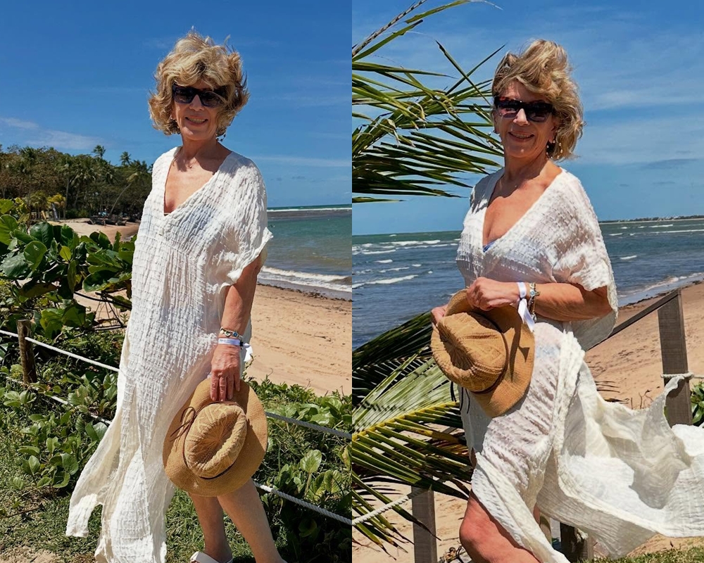 Silvia Poppovic se hospeda em hotel cinco estrelas durante viagem à Bahia