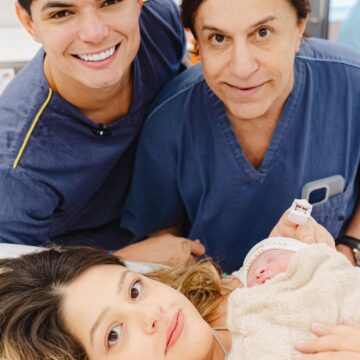 Tom Cavalcante comemora chegada da neta, Antonella: ‘Uma linda história que começa’