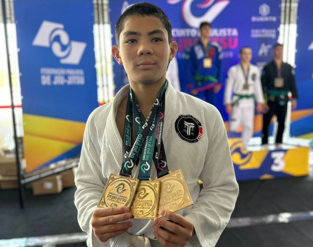 Jovem baiano conquista tricampeonato paulista e desponta como grande promessa do jiu-jitsu