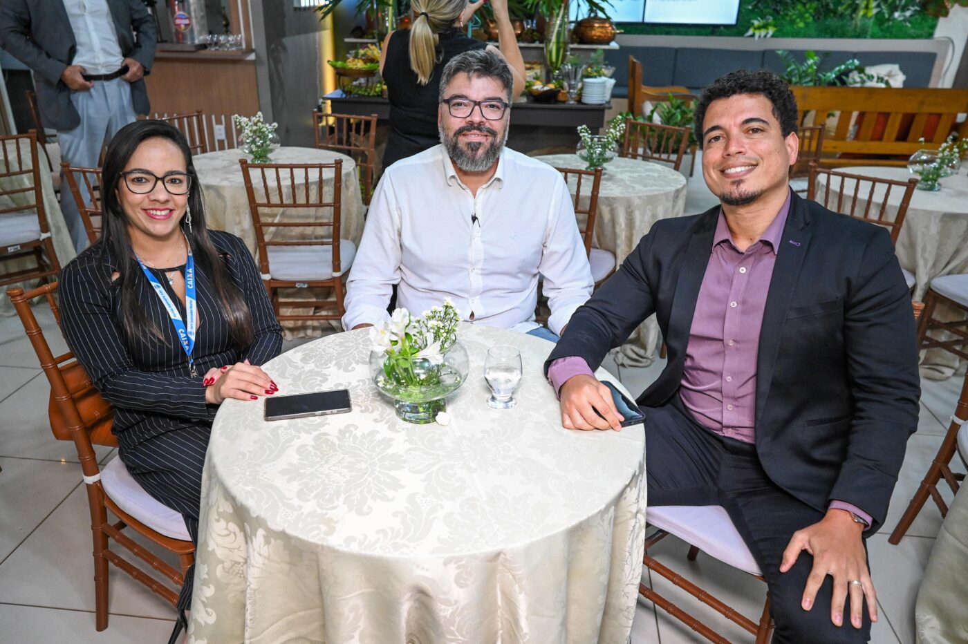 Lívia Campos, Agnelo Neto e Carlos Champloni
