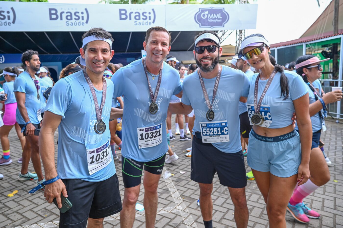 Alan Rios, Gilberto Rios, Filipe Novais e Amanda Siqueira