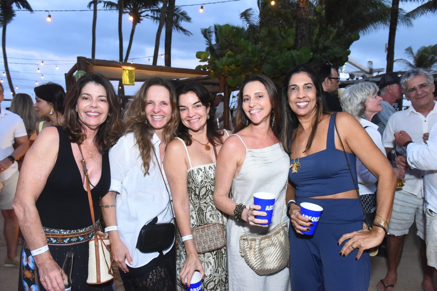 Flávia Dider, Adriane Trindade, Daniela Braga, Taciana Pedreira e Sandra Sena
