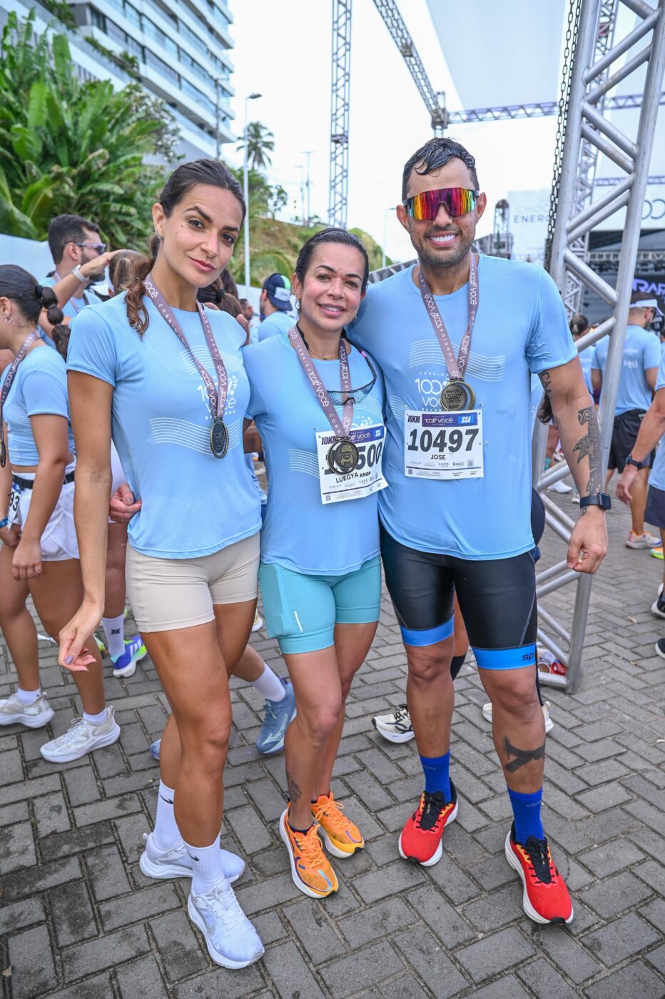 Amanda Vivas, Luegya Gomes e Zeca Predador