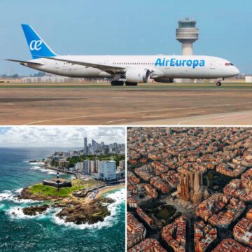 Air Europa lança campanha com passagens promocionais saindo de Salvador e São Paulo