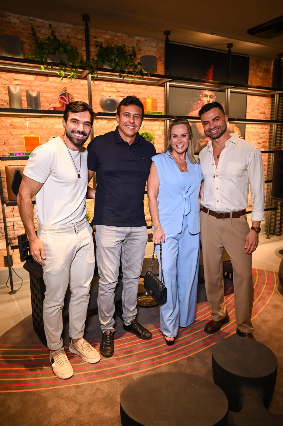 Adriano da Mota, Adriano, Priscila Segura e Flávio Moura