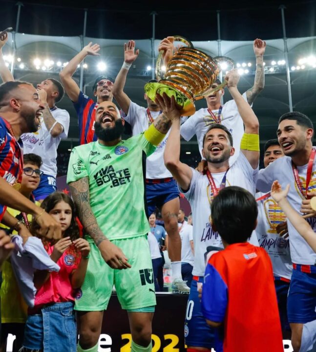 Bahia é pentacampeão da Copa do Nordeste com goleada de 5 a 0 na Fonte Nova