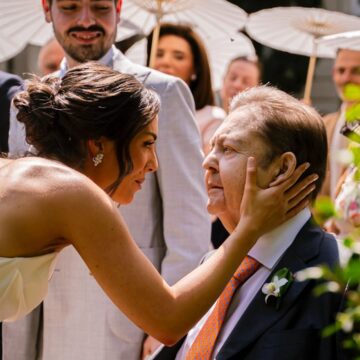 Lara se declara para Faustão após ser levada ao altar pelo pai em casamento: “Maior presente”