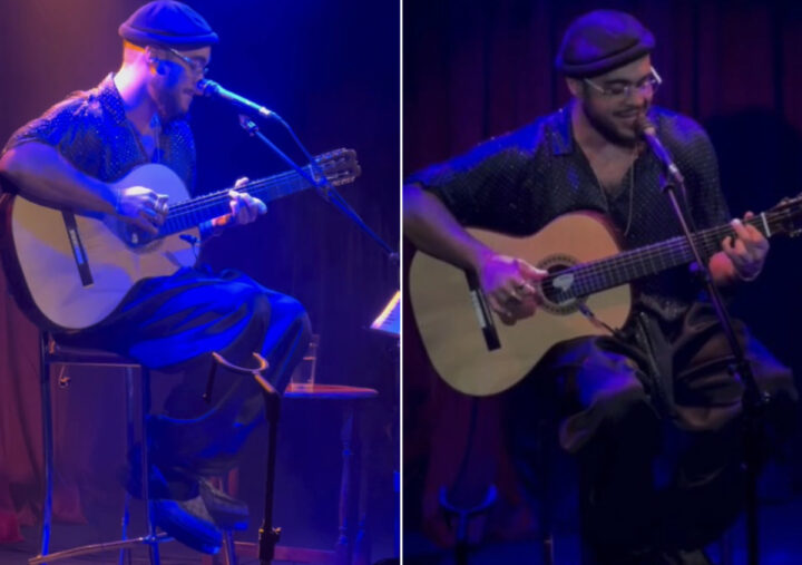 Filho de Preta, Francisco Gil é ovacionado pelo público em primeiro show após morte da mãe