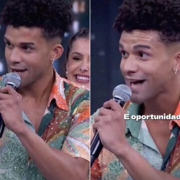 Lucas Leto se emociona ao ganhar declaração no ‘Dança dos Famosos’: “Nunca perca o seu sonho”