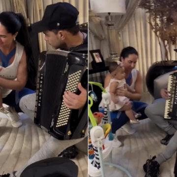 Filha de Graciele Lacerda e Zezé encanta ao ganhar show particular do pai; veja vídeo