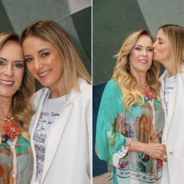 Tici Pinheiro e familiares prestigiam Helô Pinheiro em evento especial