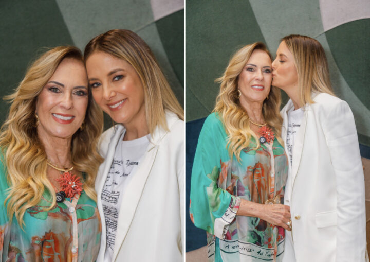 Tici Pinheiro e familiares prestigiam Helô Pinheiro em evento especial
