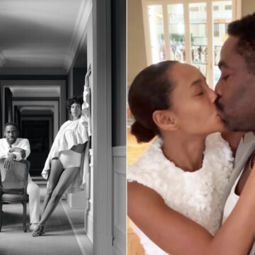 Lázaro Ramos mostra bastidores de surpresa romântica para Taís Araújo: “Foi uma delícia me casar com você de novo”