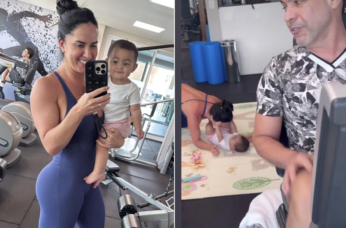 Graciele Lacerda e Zezé di Camargo compartilham momento fofo com a filha Clara: “Malhação em família”