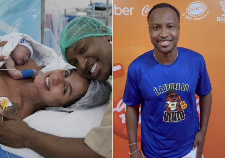 Thiaguinho faz primeiro show após nascimento do filho e ganha presente especial: “Tropa do Bento”