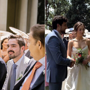 Filho de Faustão, João Silva compartilha registros especiais do casamento da irmã Lara
