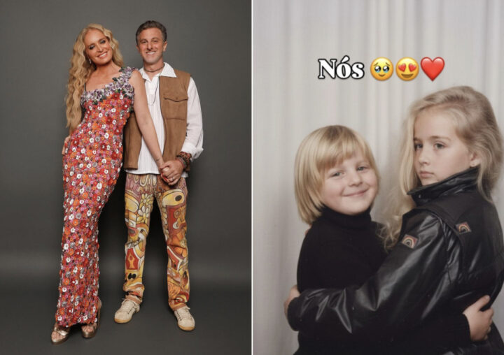 Luciano Huck diverte público ao recriar foto criança ao lado de Angélica: ‘Melhores amigos’