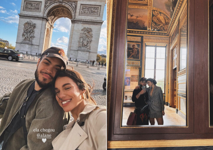 Francisco Gil compartilha cliques românticos com Alane Dias em Paris; veja